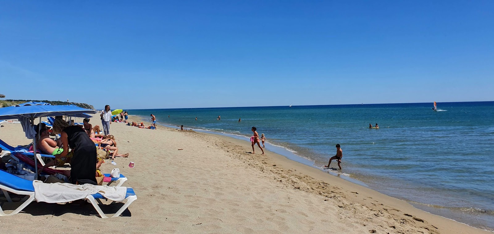 Photo of Leucate Beach with turquoise pure water surface