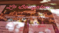 Le Bougalou à Saint-Auban-sur-l'Ouvèze menu