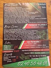 Menu du JO´S PIZZA à Nantes