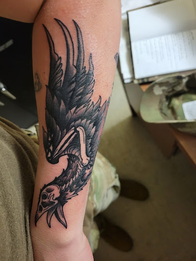 Explore skull tattoo cover up ideas, creative tattoo ideas in Hinesville, available at House of Ink Tattoos