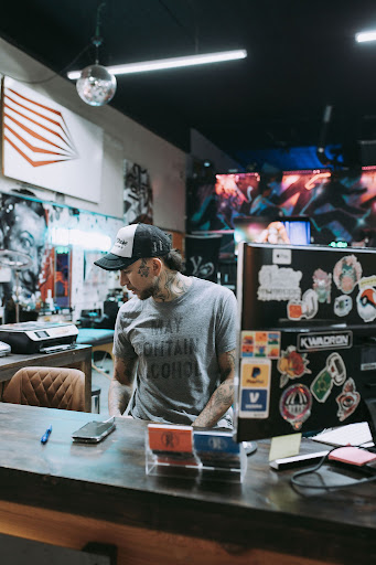 Explore name tattoo ideas on chest, creative tattoo ideas in Dallas, available at Bold Stroke Tattoo Studios