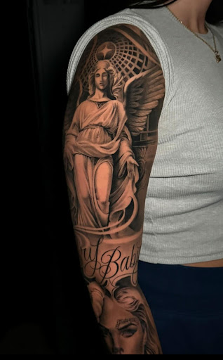Explore athlete tattoo ideas, creative tattoo ideas in Indianapolis, available at Grade A Tattoos and Body Piercing At Castleton Mall