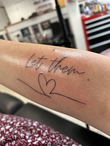 Explore mens travel tattoo ideas, creative tattoo ideas in Intervale, available at Night in the Forest Tattoo