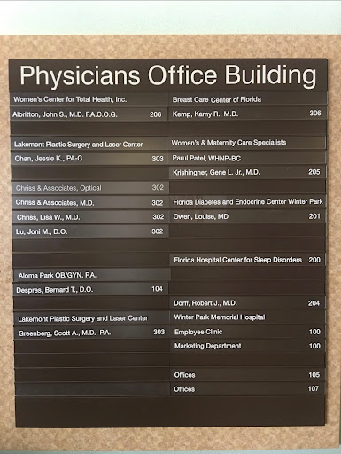 Eye Care Center «Chriss & Associates, M.D. P.A.», reviews and photos, 1925 Mizell Ave #302, Winter Park, FL 32792, USA