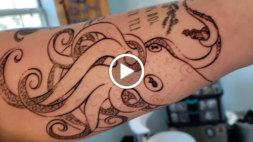 Explore female face tattoo ideas, creative tattoo ideas in Lawrenceville, available at Steele Ink Studios Body Art