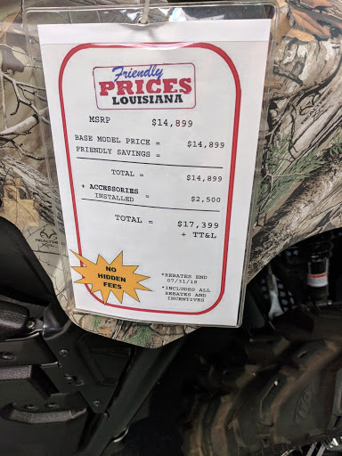 Motorcycle Dealer «Friendly Honda Yamaha», reviews and photos, 10939 Airline Hwy, Baton Rouge, LA 70816, USA