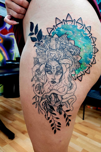 Explore wifes name tattoo ideas, creative tattoo ideas in Benton, available at Spectrum Tattoo