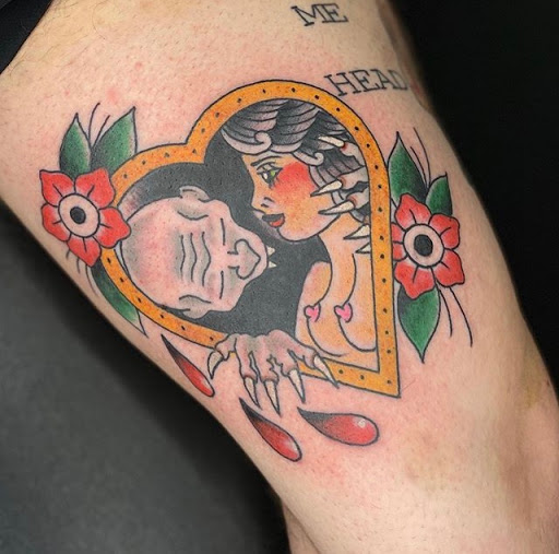 Explore upper chest tattoo ideas, creative tattoo ideas in Lake Villa, available at Eternal Tiger Tattoo