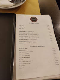 Menu du Il Grottino a Testaccio à Rome