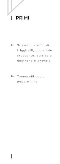 Restaurant Terrazza Vittoria à Formia (le menu)