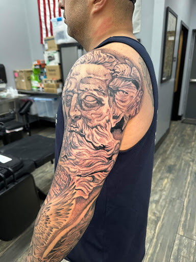Explore filler tattoo ideas for men, creative tattoo ideas in El Paso, available at American Tattoo Society of Ft Bliss