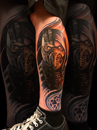 Explore sleeve men tattoo ideas, creative tattoo ideas in Glendale, available at PRINCE ART AND INK