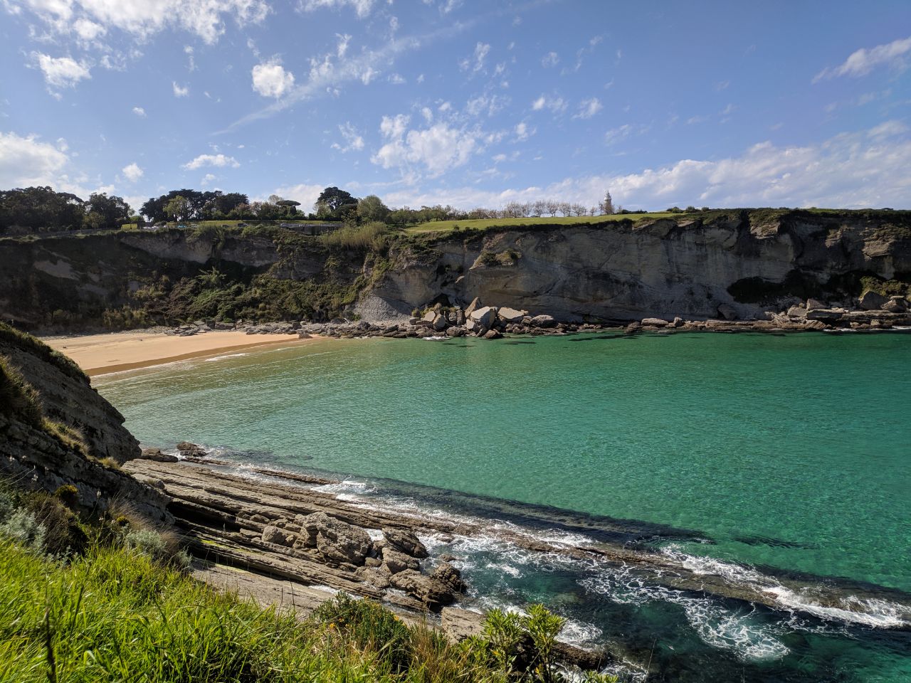 Photo of Matalenas Beach and the settlement