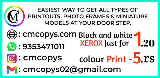 CM Copys Xerox Center - Online Bulk Printing & Quick Delivery, Bangalore
