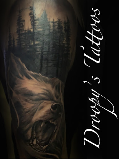Explore dog tattoo ideas for females, creative tattoo ideas in Dallas, available at Empire barbers & Ink