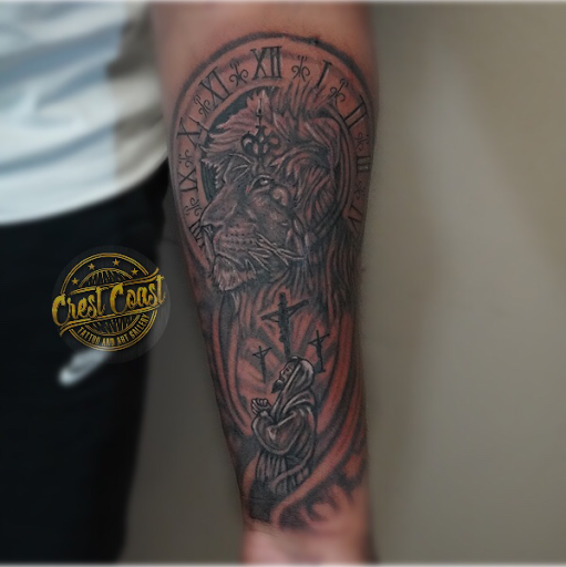 Explore tattoo ideas for dead dog, creative tattoo ideas in Gretna, available at Crest coast tattoo & Art gallery