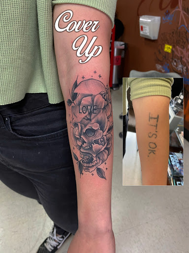 Explore butterfly tattoo idea, creative tattoo ideas in San Diego, available at Wylde Sydes Tattoo & Body Piercing