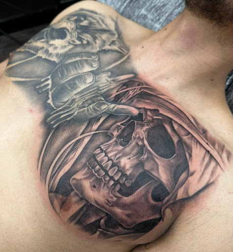 Explore north star tattoo ideas, creative tattoo ideas in La Habra, available at Raining Ink Tattoo Studio