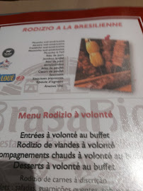 Restaurant Brasa Rio à Chevilly-Larue - menu / carte