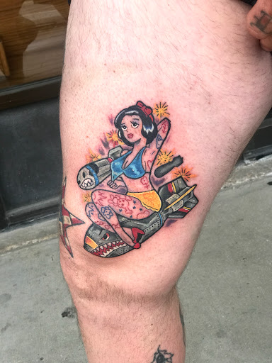 Explore song lyric tattoo ideas, creative tattoo ideas in Aurora, available at Ronin Tattoo Studio INC