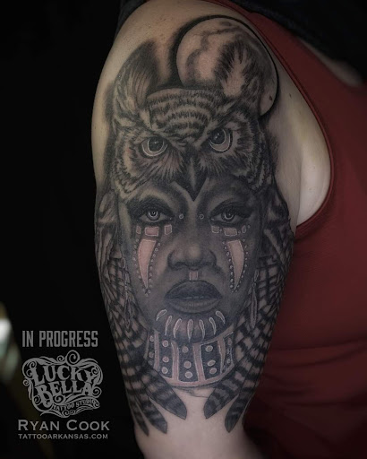 Explore star tattoo ideas for guys, creative tattoo ideas in Maumelle, available at Lucky Bella Tattoos