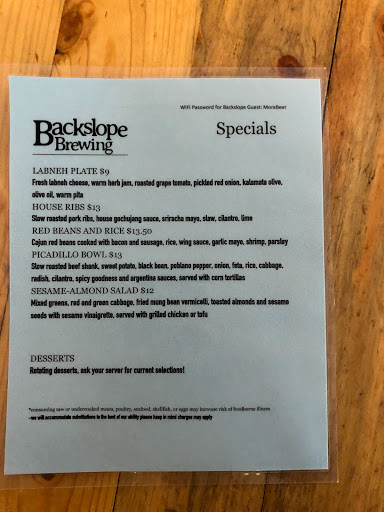 Brewery «Backslope Brewing», reviews and photos