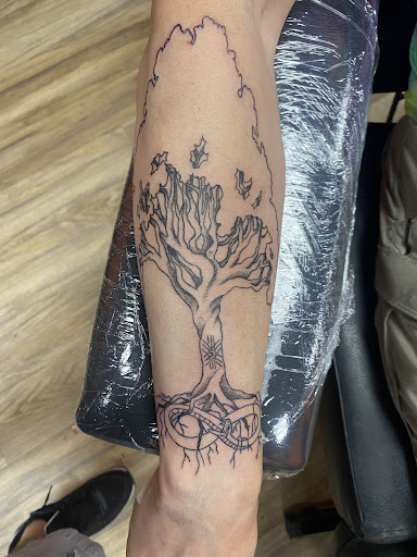 Explore half sleeve tribal tattoo ideas, creative tattoo ideas in Mesa, available at Ranger Tattoo & Piercing