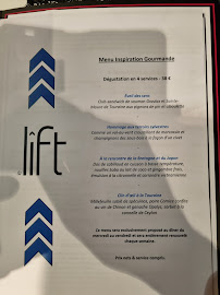 Restaurant français Le Lift à Orléans (la carte)