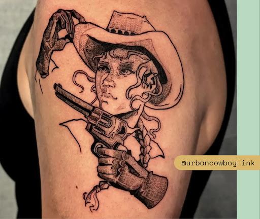 Explore tattoo ideas from books, creative tattoo ideas in Brooklyn, available at Cake Is a Lie Tattoo Parlor