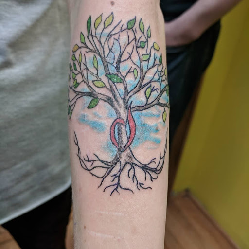 Explore butterfly thigh tattoo ideas, creative tattoo ideas in Shakopee, available at Crazy Lady Ink LLC