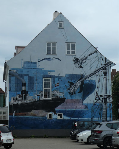 'Den maritime historie' vægmaleri