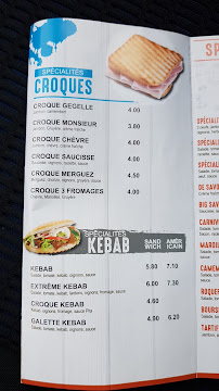 FDS friterie du stade à Cauchy-à-la-Tour menu