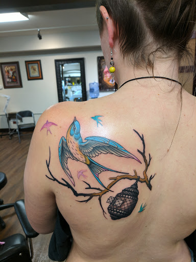 Explore yoshi tattoo ideas, creative tattoo ideas in Fort Collins, available at Tribal Rites Tattoo & Piercing