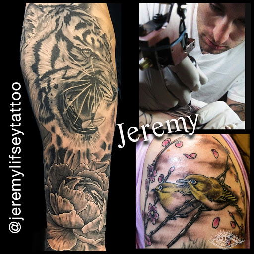 Explore rock n roll tattoo ideas, creative tattoo ideas in Homer, available at Exotic Eye Tattoo