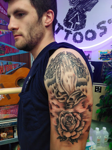 Explore handprint tattoo ideas, creative tattoo ideas in Little Rock, available at THE ORIGINAL ARCH STREET TATTOO COMPANY EST.2014 FBAARON DALE STINSON