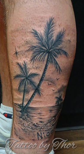 Explore thorn tattoo ideas, creative tattoo ideas in San Tan Valley, available at Frontier Tattoo Company