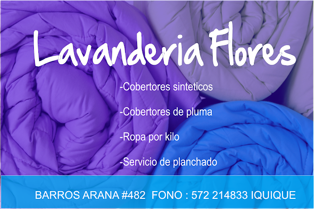 Lavanderia en Iquique Flores/ Lavado de cobertores, lavado de ropa por kilo, empresas. - Iquique