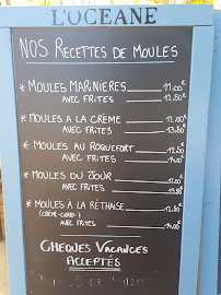 L'Océane à Ars-en-Ré menu