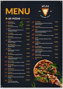 Menu / carte de Atlas pizzeria à Commercy