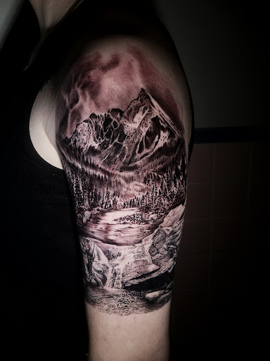 Explore bass tattoo ideas, creative tattoo ideas in Garland, available at Rock Ink Tattoos