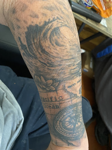 Explore spongebob and patrick tattoo ideas, creative tattoo ideas in San Diego, available at Saints And Sinners Tattoo Shop