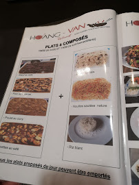 Restaurant vietnamien Hoang Van à Reims (le menu)