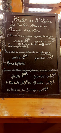Restaurant Café de l'Opéra à Strasbourg (la carte)