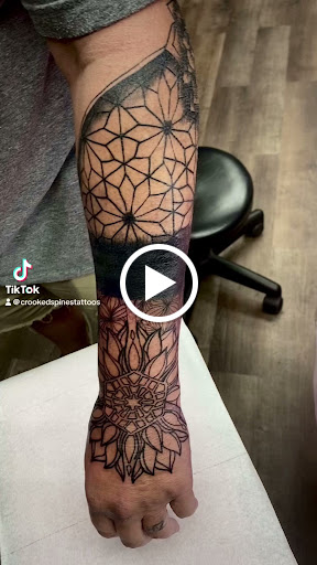 Explore 2 initial tattoo ideas, creative tattoo ideas in Lake City, available at Crooked Spines Tattoo Studio
