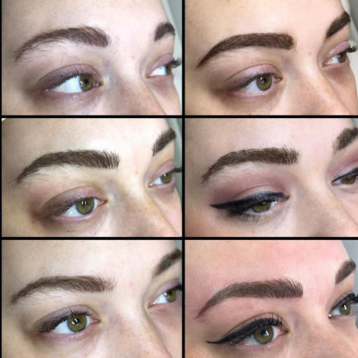 Explore patchwork sleeve tattoo ideas, creative tattoo ideas in Columbus, available at Pretty In Ink