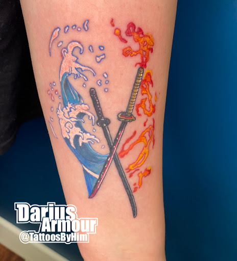 Explore confederate flag tattoo ideas, creative tattoo ideas in Decatur, available at Ink Or Die Tattoos