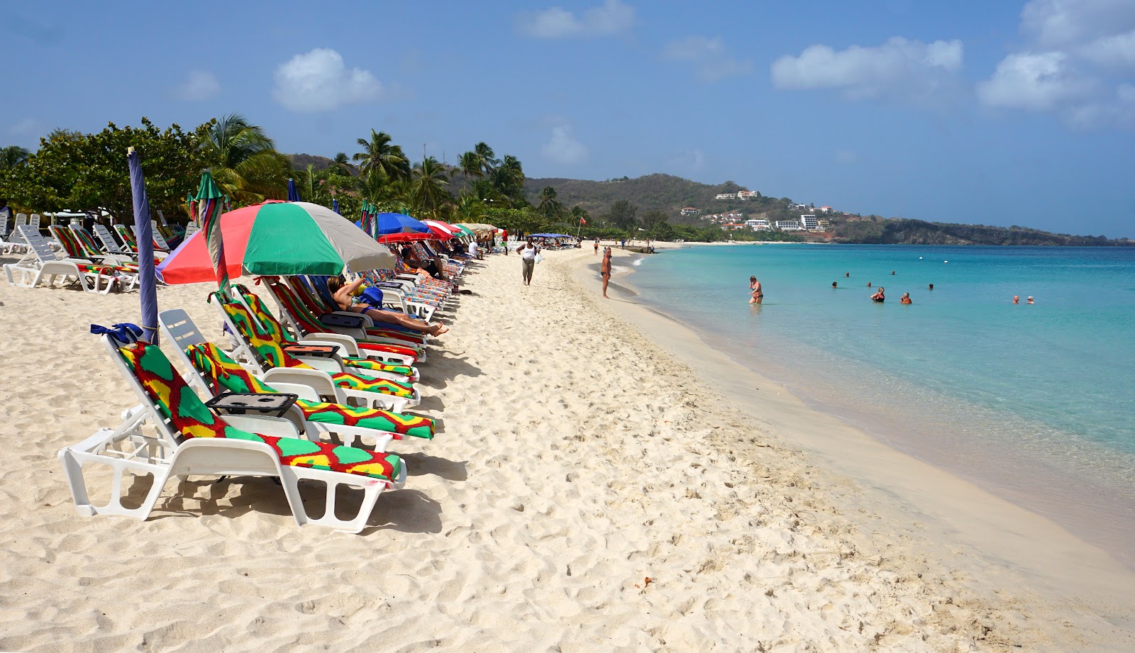 Foto von Grand Anse beach mit lange, gerade küste