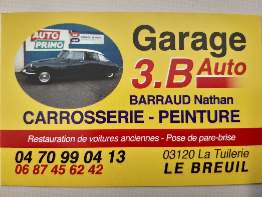GARAGE 3B AUTOS à Le Breuil (Allier 03)