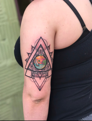 Explore girly tattoo sleeve ideas, creative tattoo ideas in Winston Salem, available at Tattoo Revival