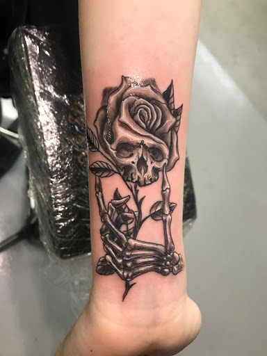 Explore stickman tattoo ideas, creative tattoo ideas in Palestine, available at Blood lines Tattoo Studio